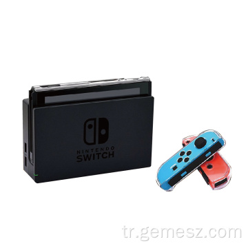 Nintendo Switch için Sert Kristal Şeffaf Koruyucu Kılıf